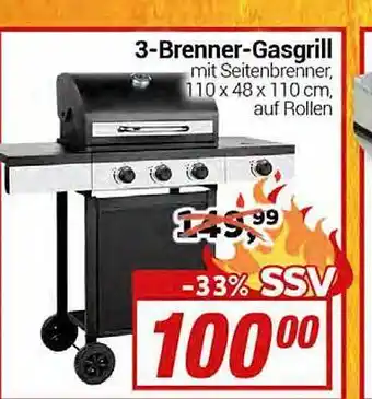 CENTERSHOP 3-brennen-gasgrill Angebot