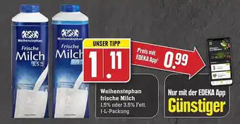 Edeka Weihenstepha frische milch Angebot