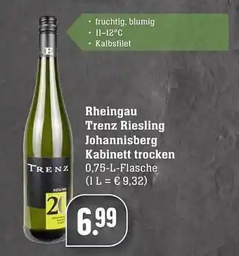 Edeka Rheingau trenz riesling johannisberg kabinett trocken Angebot