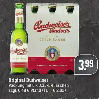 Edeka Original budweiser Angebot