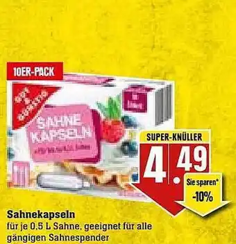 Edeka Gut & günstig sahnekapseln Angebot