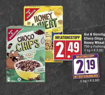 Edeka Gut & günstig choco chips oder honey wheat Angebot