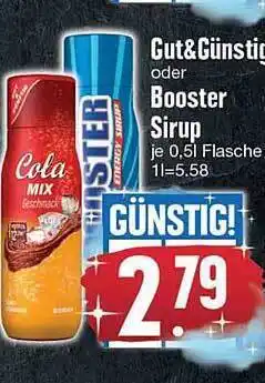 Edeka Gut & günstig oder booster sirup Angebot