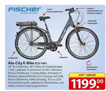 Famila Nord Ost Fischer alu-city e-bike ecu 1401 Angebot