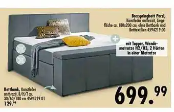 Möbel Boss Boxspringbett persi, bettbank Angebot