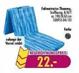 Möbel Boss Faltmatratze thommy Angebot