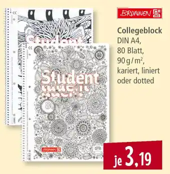 Pfennigpfeiffer Brunnen Collegeblock DIN A4 Angebot