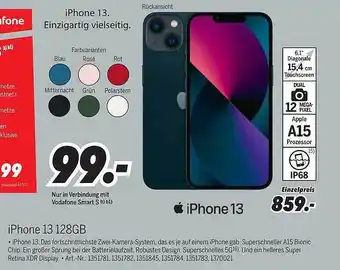 MEDIMAX Iphone 13 128gb Angebot