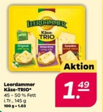 NETTO Leerdammer Käse TRIO 145g Angebot