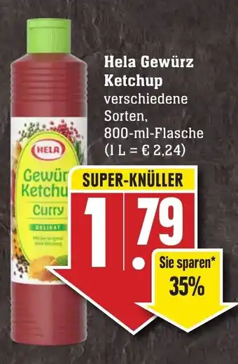 Edeka Neukauf Hela Gewürz Ketchup 800 ml Flasche Angebot