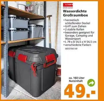 Globus Baumarkt Wasserdichte großraumbox Angebot