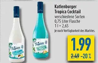 diska Katlenburger tropica cocktail Angebot