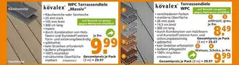 Globus Baumarkt Kovalex wpc terrassendiele „massiv” terrassendiele wpc Angebot