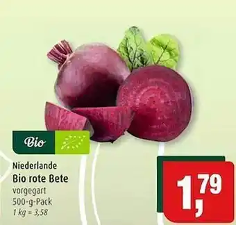 Markant Niederlande bio rote bete Angebot