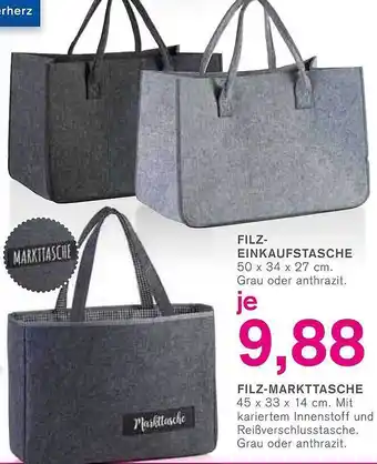 KODi Filz-einkaufstasche filz-markttasche Angebot