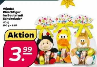 NETTO Windel Plüschfigur im Beutel mit Schokolade 45g Angebot