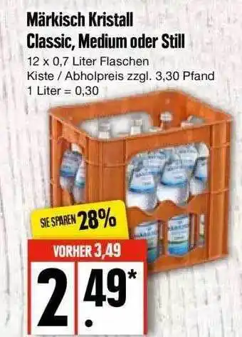 Edeka Märkisch kristall classic, medium oder still Angebot