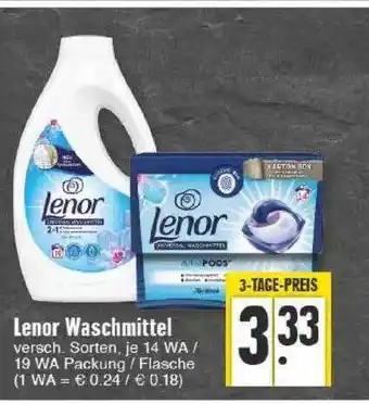 Edeka Lenor waschmittel Angebot