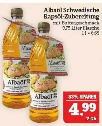 Marktkauf Albaöl schwedische rapsöl-zubereitung Angebot