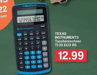 Famila Nord West Texas instruments taschenrechner ti-30 eco rs Angebot