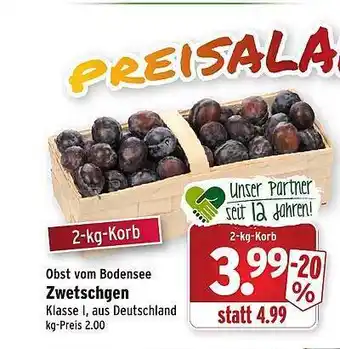 Wasgau Zwetschgen Angebot