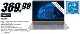 MediaMarkt Lenovo V15 Notebook Angebot