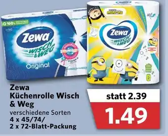 Combi Zewa Küchenrolle Wisch & Weg Angebot