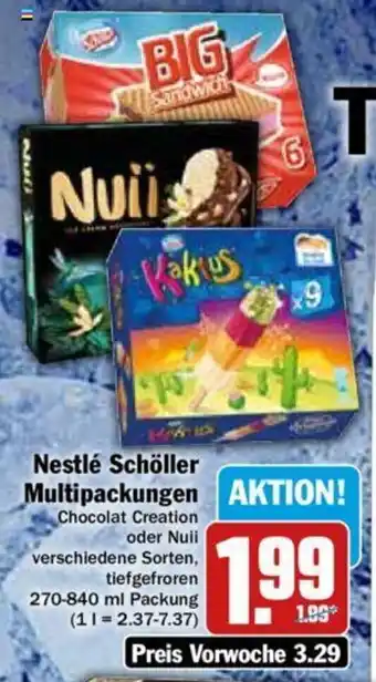 Hit Nestlé Schöller Multipackungen 270-840 ml Packung Angebot