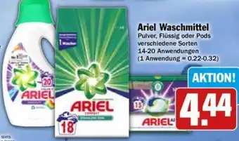 Hit Ariel Waschmittel Pulver, Flüssig oder Pods 14-20 Anwendungen Angebot