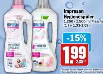 Hit Impresan Hygienespüler 1.250-1.500 ml Flasche Angebot