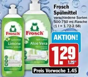 Hit Frosch Spülmittel 500-750 ml Flasche Angebot