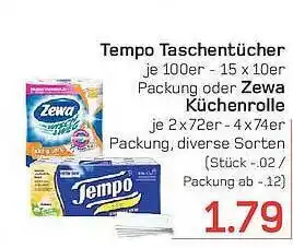 akzenta Tempo taschentücher oder zewa küchenrolle Angebot