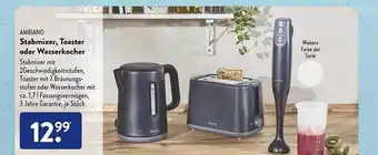 Aldi Süd Ambiano stabmixer, toaster oder wasserkocher Angebot