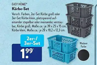 Aldi Süd Easy home körbe-set Angebot