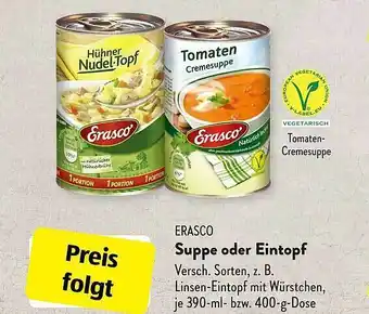 Aldi Süd Erasco suppe oder eintopf Angebot