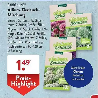 Aldi Süd Gardenline allium-zierlauch-mischung Angebot