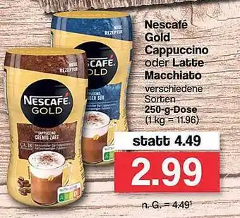 Famila Nord West Nescafé gold cappuccino oder latte macchiato Angebot