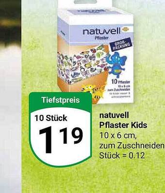 Globus Natuvell pflaster kids Angebot