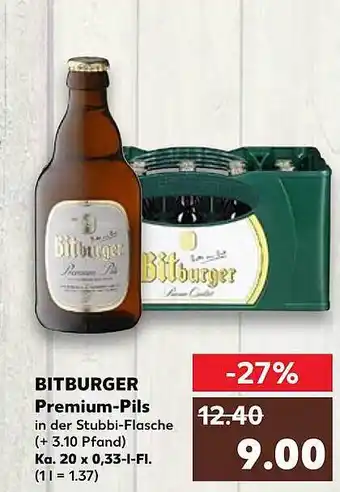 Kaufland Bitburger premuim-pils Angebot