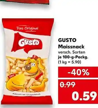 Kaufland Gusto maissnack Angebot