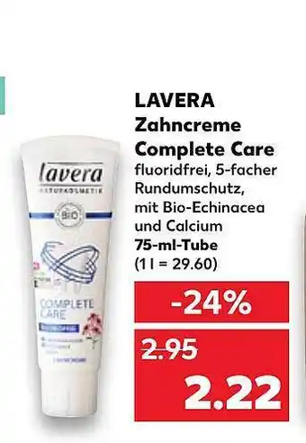 Kaufland Lavera zahncreme complete care Angebot