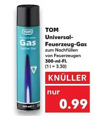 Kaufland Tom universal-feuerzeug-gaz Angebot