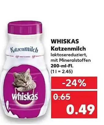 Kaufland Whiskas katzenmilch Angebot