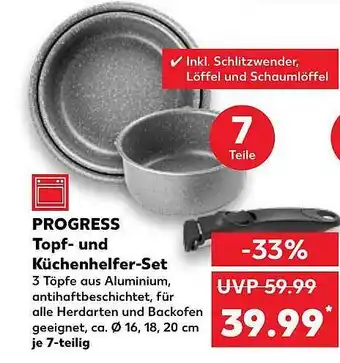 Kaufland Progress topf- und küchenhelfer-set Angebot