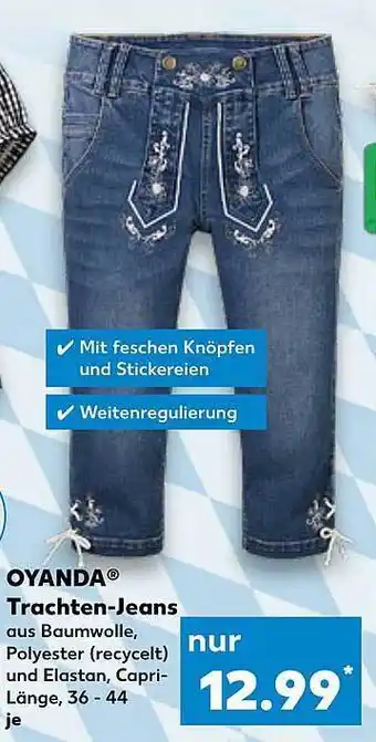 Kaufland Oyanda® trachten-jeans Angebot