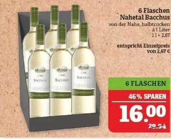 Marktkauf 6 flaschen nahetal bacchus Angebot