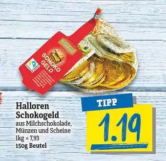 NP Discount Halloren schokogeld Angebot