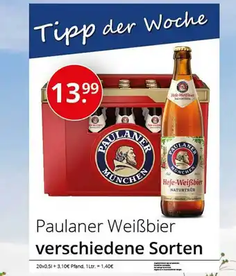 Sagasser Paulaner weißbier verschiedene sorten Angebot