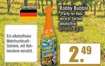 Zisch Robby bubble „party for kids“ versch. sorten alkoholfrei Angebot