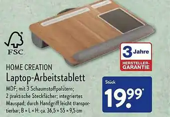 Aldi Nord Home creation laptop-arbeitstablett Angebot